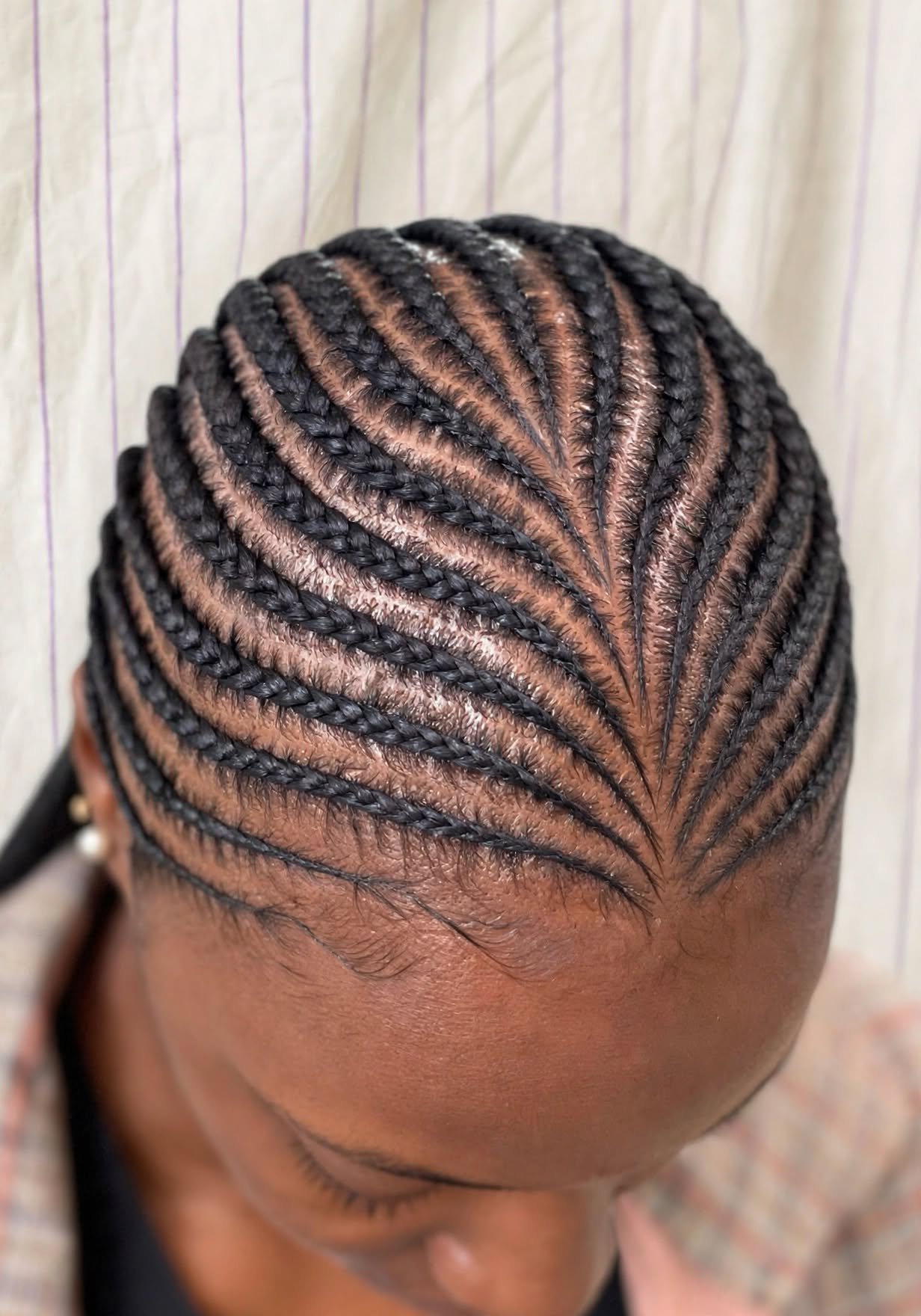Cornrows natural hairstyle