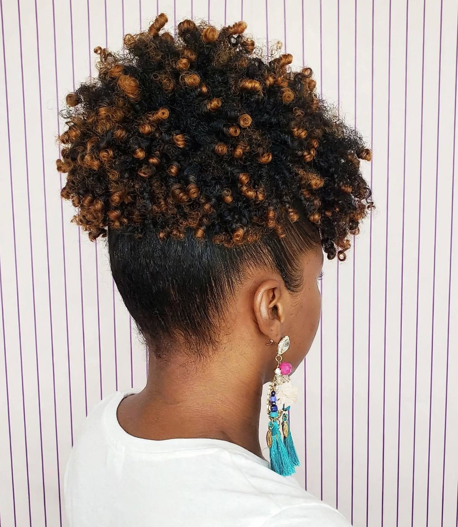 Pineapple Updo natural hairstyle