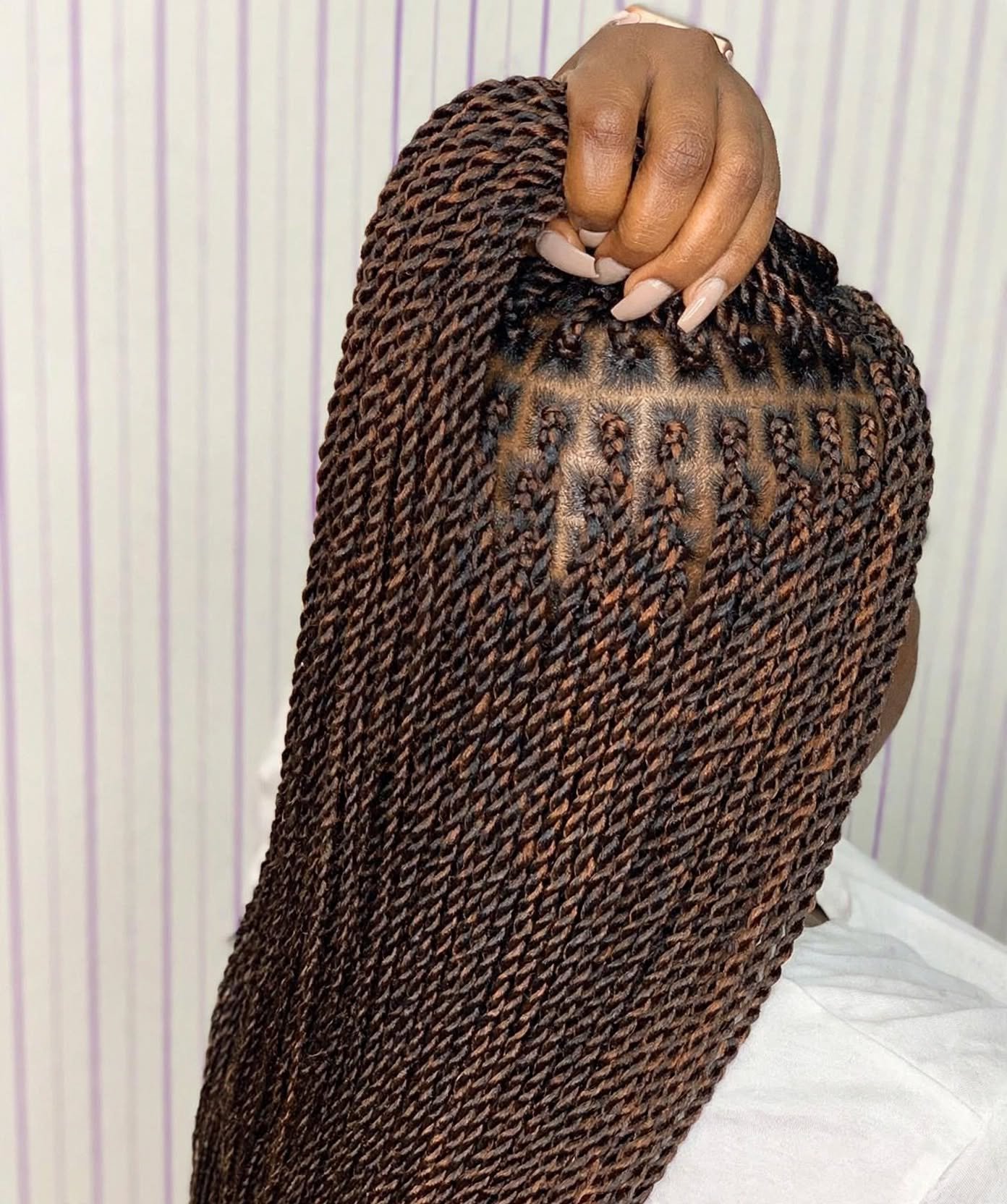 Senegalese Twists natural hairstyle